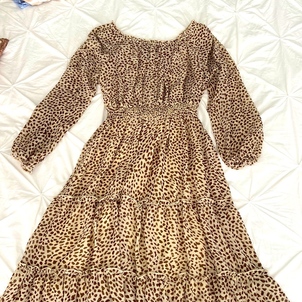 animal print dress